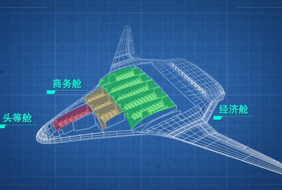 航空航天大学新型客机动画案例